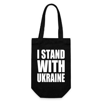 I stand with ukraine - Sac à bouteille - noir - Devant