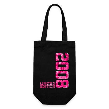 18TH BIRTHDAY PINK LIMITED EDITION 2008 - Gift Bag for Bottles - black - Front