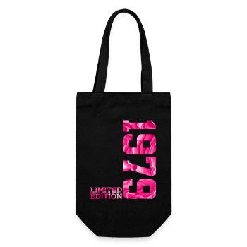 47TH BIRTHDAY PINK LIMITED EDITION 1979 - Gift Bag for Bottles - black - Front