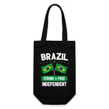 Brazil - Gift Bag for Bottles - black - Front