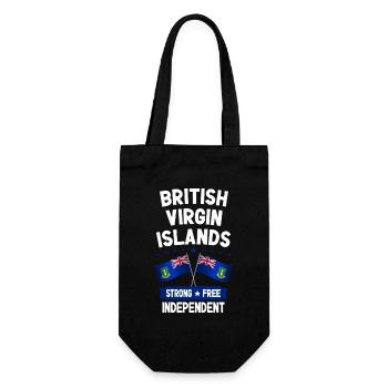 British Virgin Islands - Gift Bag for Bottles - black - Front