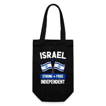 Israel - Gift Bag for Bottles - black - Front