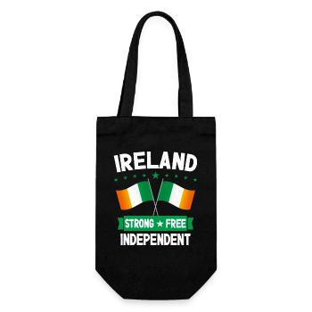 Irland - Geschenkbeutel für Flaschen - Schwarz - Vorne