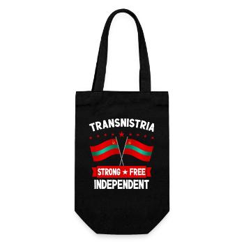 Transnistrien - Geschenkbeutel für Flaschen - Schwarz - Vorne