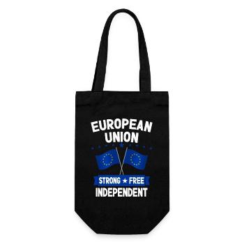 Europäische Union - Geschenkbeutel für Flaschen - Schwarz - Vorne