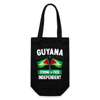 Guyana - Gift Bag for Bottles - black - Front