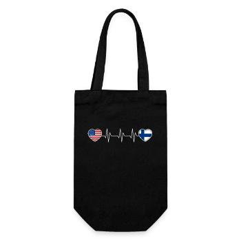 Finland - Gift Bag for Bottles - black - Front