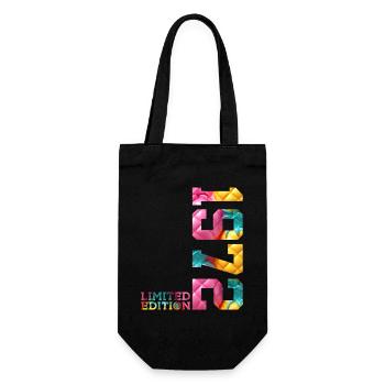 54TH BIRTHDAY LIMITED EDITION 1972 - Gift Bag for Bottles - black - Front