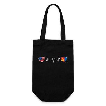 Mongolia - Gift Bag for Bottles - black - Front
