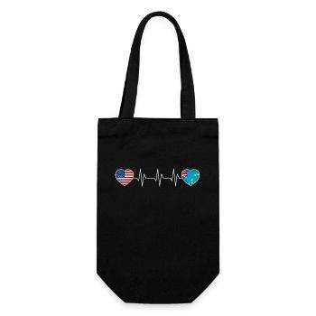 Tuvalu - Gift Bag for Bottles - black - Front