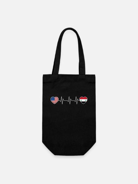 Syrien - Geschenkbeutel für Flaschen - Schwarz