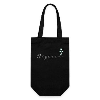 Nigeria - Gift Bag for Bottles - black - Front