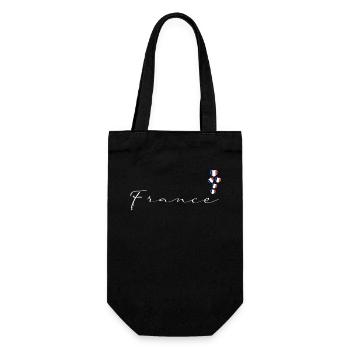 France - Gift Bag for Bottles - black - Front