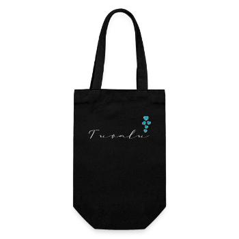 Tuvalu - Gift Bag for Bottles - black - Front