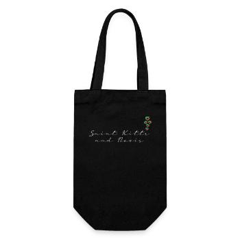 Saint Kitts and Nevis - Gift Bag for Bottles - black - Front