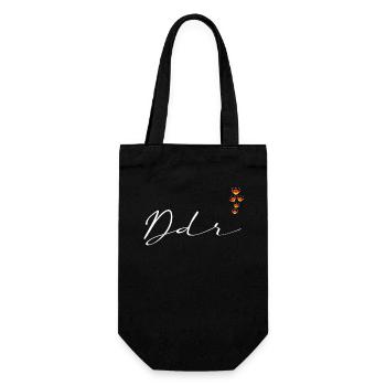 DDR - Geschenkbeutel für Flaschen - Schwarz - Vorne