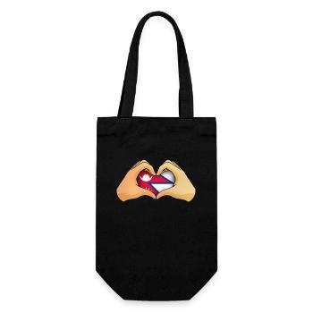 Nepal - Gift Bag for Bottles - black - Front