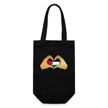 Palestine - Sac à bouteille - noir - Devant