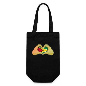 Guyana - Gift Bag for Bottles - black - Front
