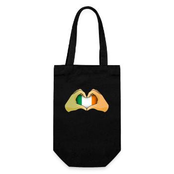 Irland - Geschenkbeutel für Flaschen - Schwarz - Vorne