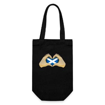 Schottland - Geschenkbeutel für Flaschen - Schwarz - Vorne