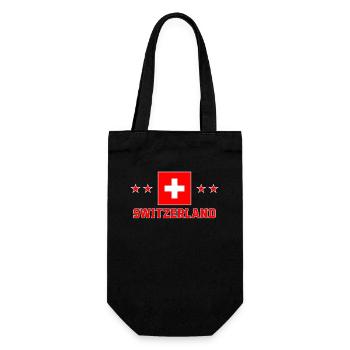 Switzerland - Gift Bag for Bottles - black - Front