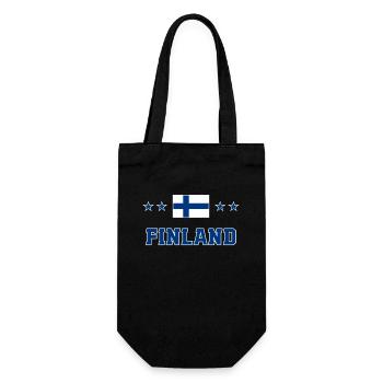 Finland - Gift Bag for Bottles - black - Front