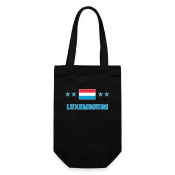 Luxemburg - Geschenkbeutel für Flaschen - Schwarz - Vorne