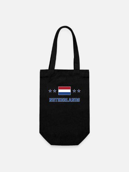 Niederlande - Geschenkbeutel für Flaschen - Schwarz
