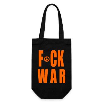 Fuck war - Gift Bag for Bottles - black - Front