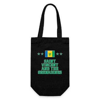 Saint Vincent and the Grenadines - Gift Bag for Bottles - black - Front