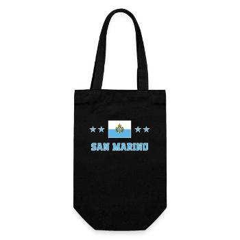 San Marino - Geschenkbeutel für Flaschen - Schwarz - Vorne