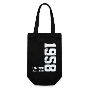 68TH BIRTHDAY LIMITED EDITION 1958 - Gift Bag for Bottles - black - Front