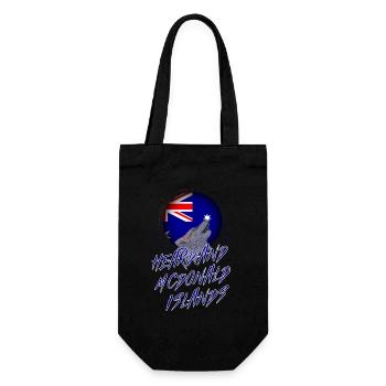 Heard and Mcdonald Islands - Gift Bag for Bottles - black - Front
