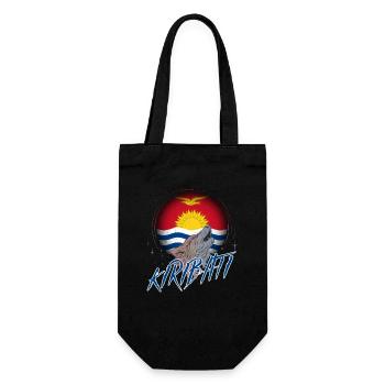 Kiribati - Geschenkbeutel für Flaschen - Schwarz - Vorne