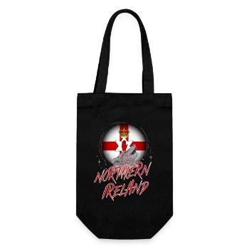 Northern Ireland - Gift Bag for Bottles - black - Front