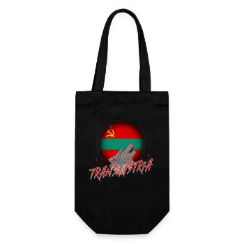 Transnistrien - Geschenkbeutel für Flaschen - Schwarz - Vorne