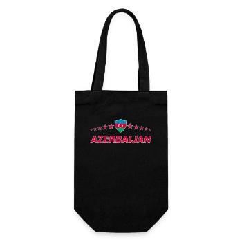 Azerbaijan - Gift Bag for Bottles - black - Front
