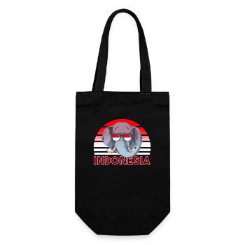 Indonesia - Gift Bag for Bottles - black - Front