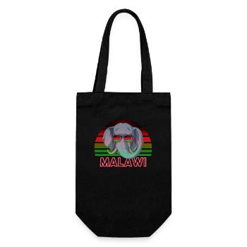 Malawi - Gift Bag for Bottles - black - Front