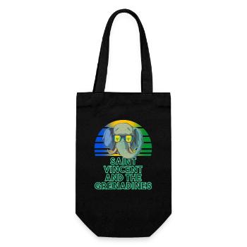 Saint Vincent and the Grenadines - Gift Bag for Bottles - black - Front