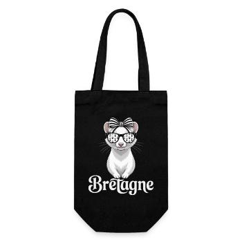 Bretagne Femme Noeud Hermine Bretonne - Sac à bouteille - noir - Devant