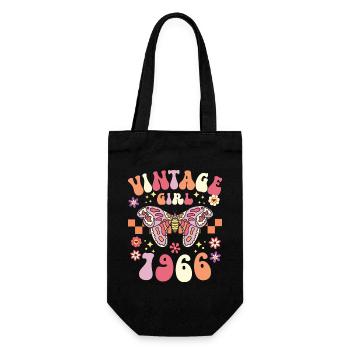 60 Ans Vintage Femme Anniversaire 1966 - Sac à bouteille - noir - Devant