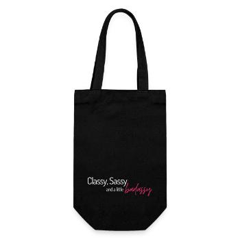 Chic Sassy et un peu badassy! - Sac à bouteille - noir - Devant