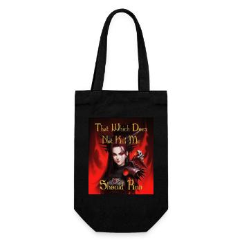 That which does not kill me, should run - Gift Bag for Bottles - black - Front