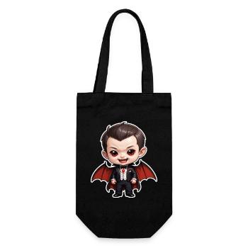 Halloween - Cute Vampire Boy - Gift Bag for Bottles - black - Front