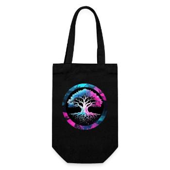 Arbre de vie multicolore - Yggdrasil World Tree - Sac à bouteille - noir - Devant