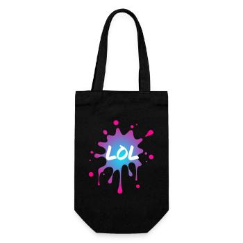 LOL - Geschenkbeutel für Flaschen - Schwarz - Vorne