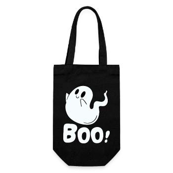 Boo Geist - Geschenkbeutel für Flaschen - Schwarz - Vorne