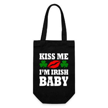 kiss me im irish baby - Sac à bouteille - noir - Devant